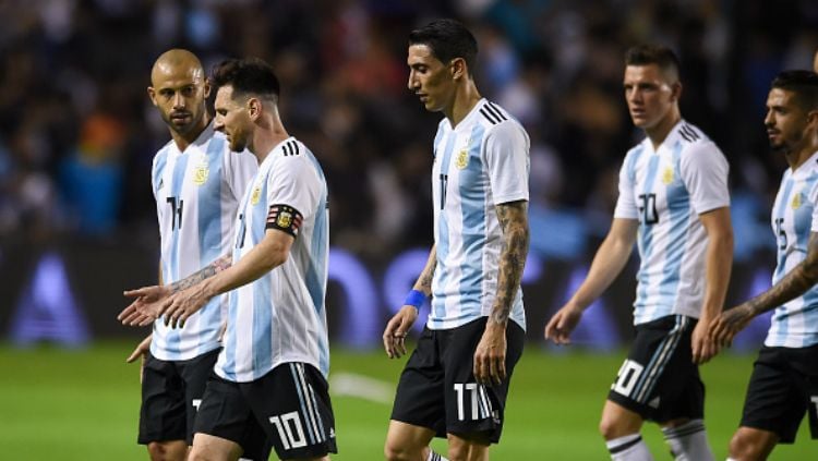 Timnas Argentina dalam laga pra Piala Dunia 2018. Copyright: © Getty Image