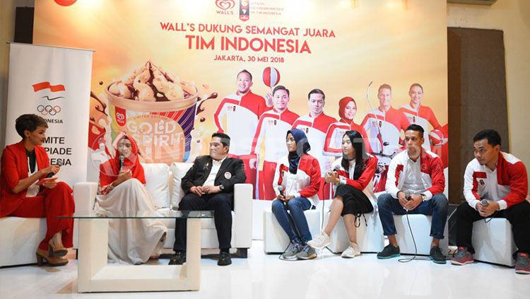 Tim Indonesia untuk Promosi Asian Games 2018. Copyright: © Alfia Nurul Fadilla/INDOSPORT
