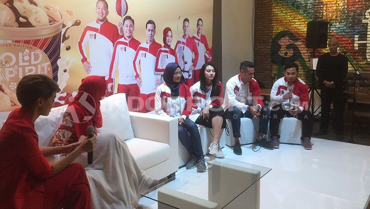 Tim Indonesia untuk Promosi Asian Games 2018. Copyright: © Alfia Nurul Fadilla/INDOSPORT