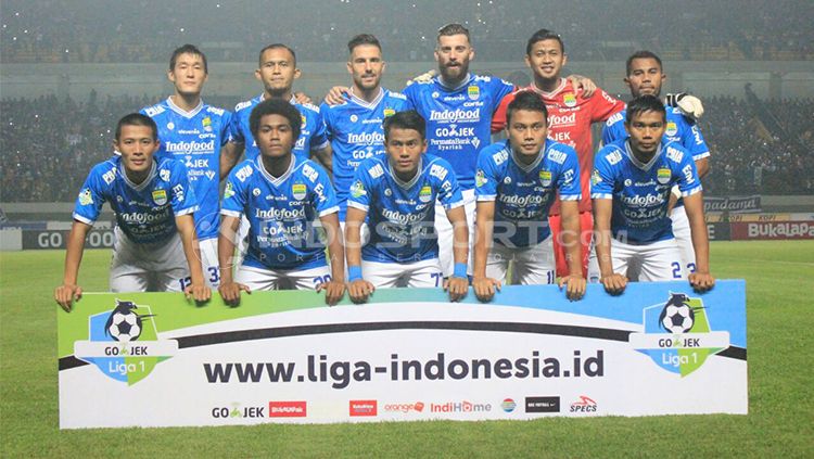 Persib Bandung vs Bhayangkara FC. Copyright: © INDOSPORT/Arif Rahman