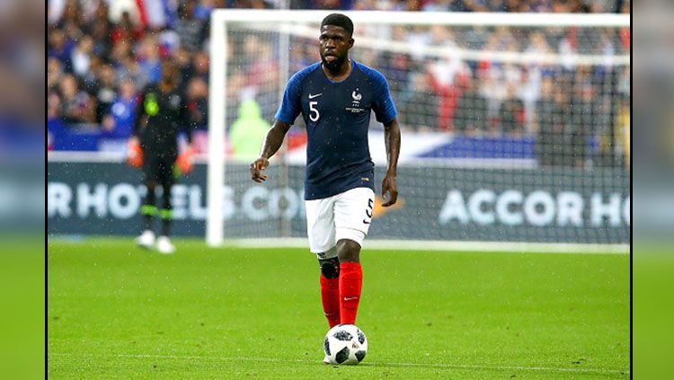 Samuel Umtiti, bek tengah Timnas Prancis. Copyright: © Getty Images