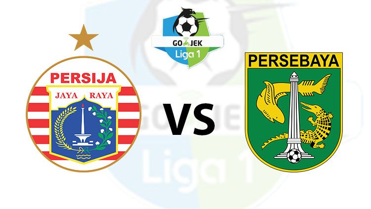 Ilustrasi logo Persija vs Persebaya. Copyright: © INDOSPORT/Arif Yahya
