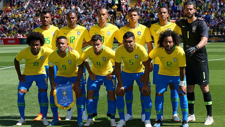 Skuat Brasil untuk Piala Dunia 2018. Copyright: © Getty Images