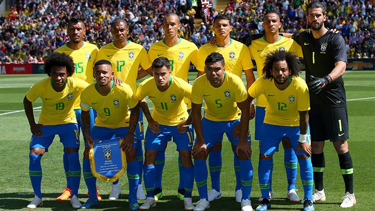 Skuat Timnas Brasil. Copyright: © Getty Images