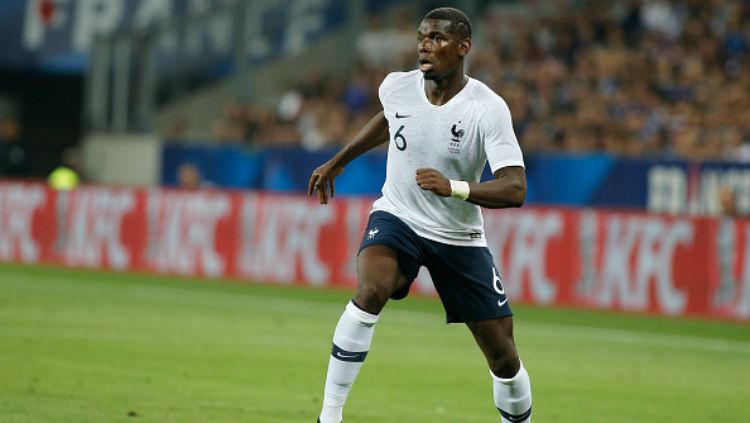 Paul Pogba dalam laga Prancis vs Italia jelang Piala Dunia 2018. Copyright: © INDOSPORT