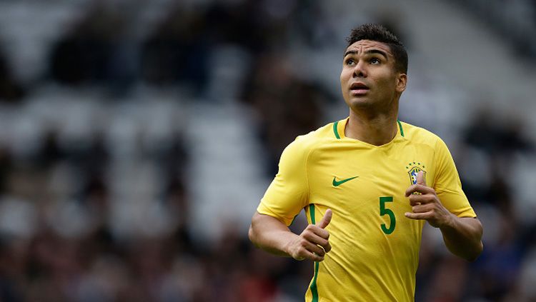 Casemiro, gelandang bertahan Timnas Brasil dan Real Madrid. Copyright: © INDOSPORT