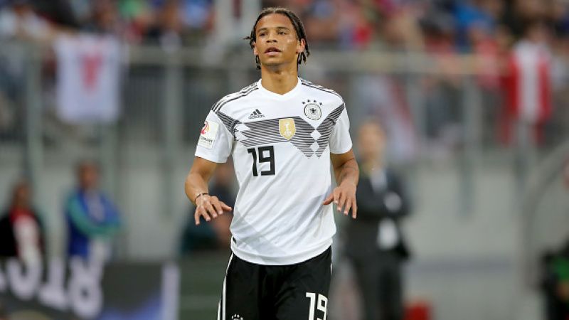 Leroy Sane saat memperkuat Timnas Jerman di laga persahabatan. Copyright: © Getty Images