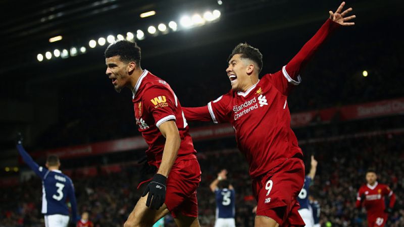 Dominic Solanke dan Roberto Firmino. Copyright: © Getty Images