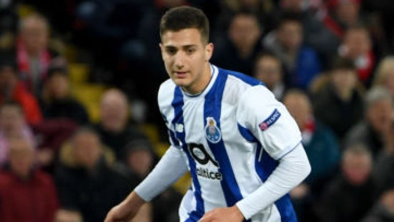 Diogo Dalot saat berseragam Porto. Copyright: © Sky Sport.