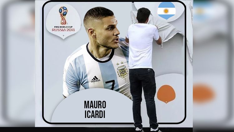Mauro Icardi resmi tidak masuk dalam skuat di Piala Dunia 2018. Copyright: © Getty Images