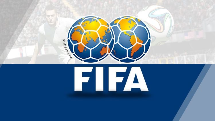 LOGO FIFA, induk sepakbola tertinggi dunia. Copyright: © INDOSPORT