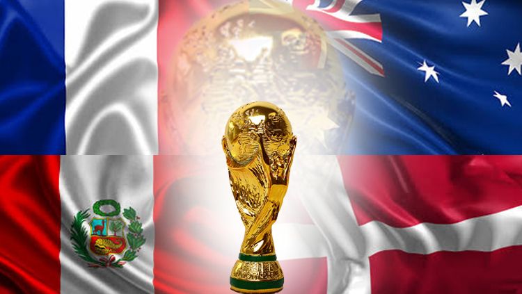 PIALA DUNIA Grup C: Prancis, Australia, Peru, Denmark. Copyright: © INDOSPORT