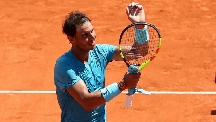 Rafael Nadal melaju ke semifinal Prancis Terbuka 2018. Copyright: © Getty Images