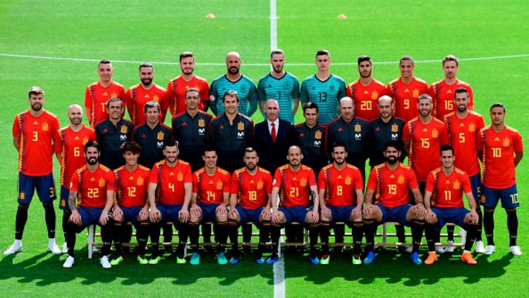 Skuat Spanyol di Piala Dunia 2018. Copyright: © INDOSPORT