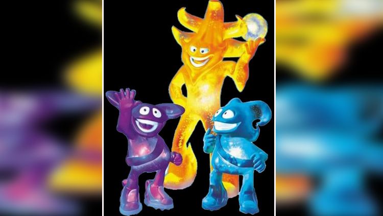 The Spheriks, maskot Piala Dunia 2002 di Korea Selatan-Jepang. Copyright: &copy; Mundialesfutbol