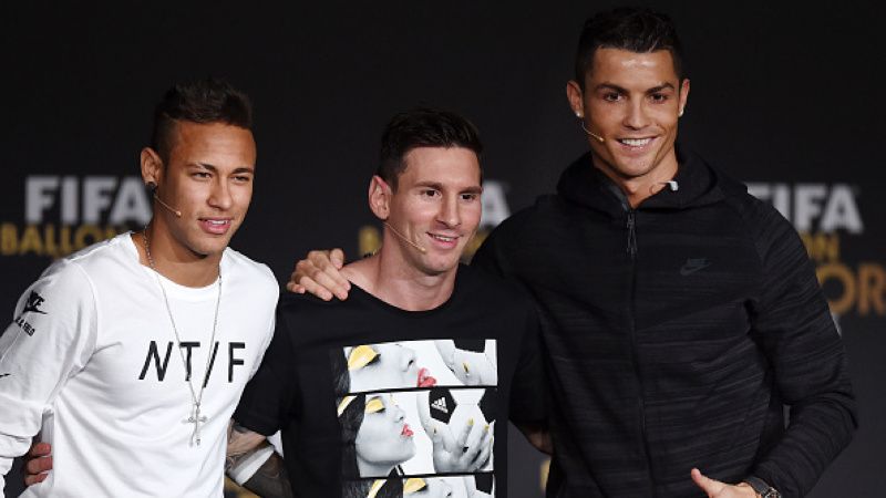 Neymar, Messi, dan Ronaldo Copyright: © Getty Images