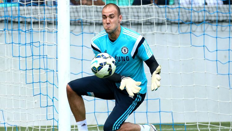 Matej Delac di sesi latihan bersama Chelsea. Copyright: © Getty Images