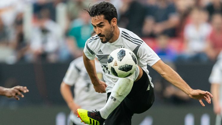 Ilkay Gundogan dalam laga persahabatan Jerman vs Arab Saudi jelang Piala Dunia 2018. Copyright: © Getty Images