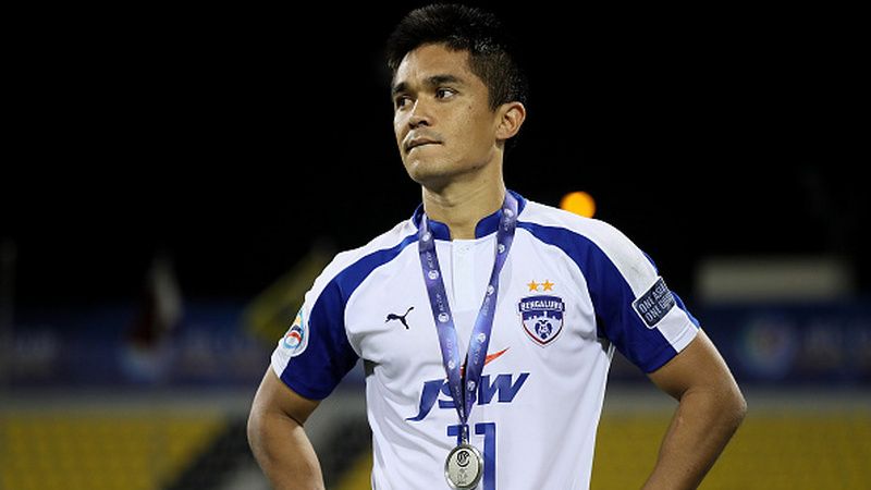 Sunil Chhetri, pemain Timnas India yang membela Bengaluru FC. Copyright: © Getty Images