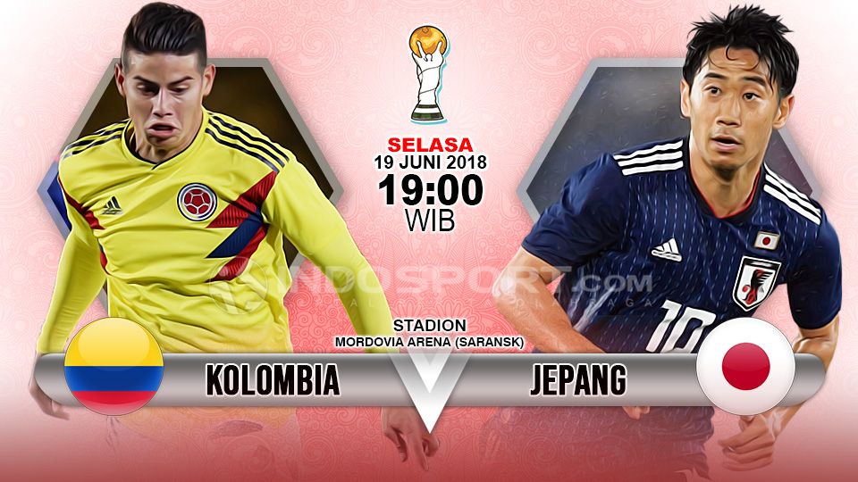 Kolombia vs Jepang di Piala Dunia 2018. Copyright: © Indosport.com