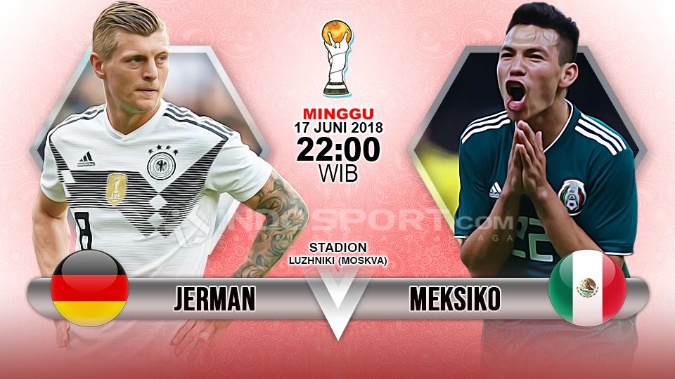 Jerman vs Meksiko di Piala Dunia 2018. Copyright: © Indosport.com