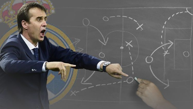 Julen Lopetegui salah menjalankan skema pada laga kontra Atletico Madrid. Copyright: © INDOSPORT