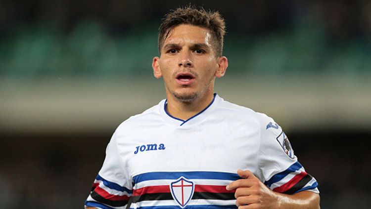 Lucas Torreira saat melawan Hellas Verona. Copyright: &copy; Getty Images