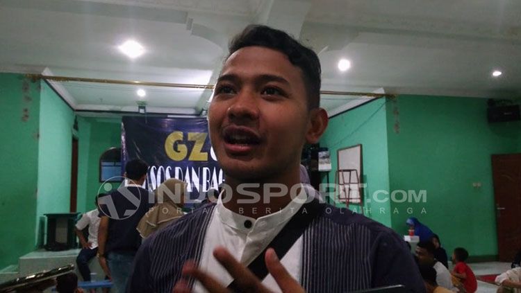 Gelandang Persib, Gian Zola ditemui di Madrasah Al-Arof, Gedebage, Kota Bandung, Selasa (12/06/18). Copyright: © INDOSPORT/Arif Rahman