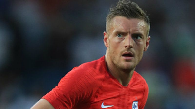 Jamie Vardy, striker Timnas Inggris. Copyright: © Getty Images