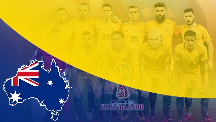 Timnas Australia untuk Piala Dunia 2018. Copyright: © INDOSPORT