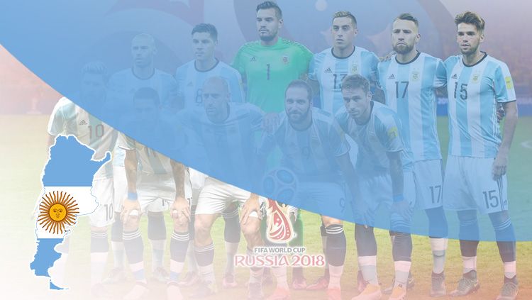 Timnas Argentina untuk Piala Dunia 2018. Copyright: © INDOSPORT