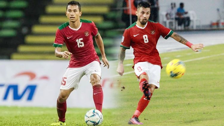 Stefano Lilipaly (kanan) dan Ricky Fajrin. Copyright: © INDOSPORT