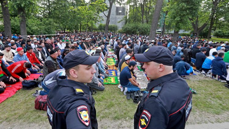 Suasana Salat Id Piala Dunia di Rusia Copyright: © Getty Images