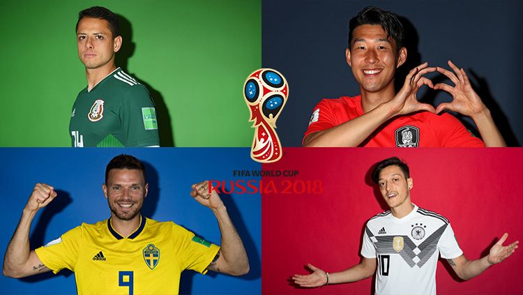 Grup F Piala Dunia 2018: Jerman, Meksiko, Korea Selatan, Swedia. Copyright: © Getty Images