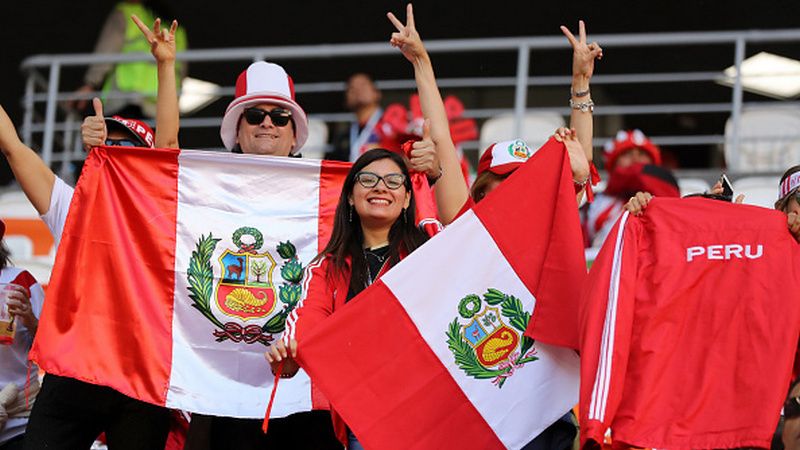 Fans Peru di Piala Dunia 2018. Copyright: © Getty Images