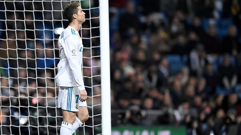 Cristiano Ronaldo saat membela Real Madrid beberapa waktu lalu. Copyright: © Getty Images