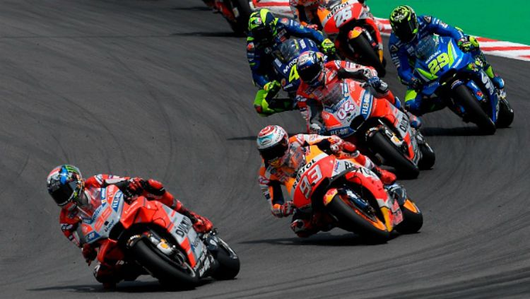 Jorge Lorenzo memimpin balapan MotoGP Catalunya 2018. Copyright: © Getty Images