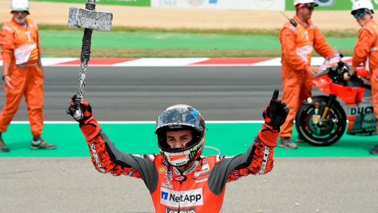 Jorge Lorenzo menang MotoGP Catalunya 2018. Copyright: © Getty Images