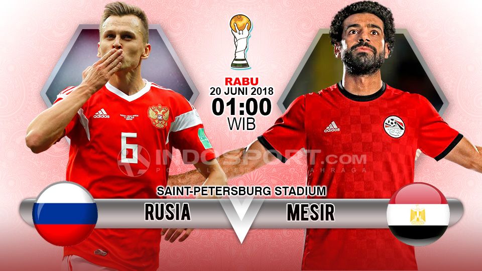 Rusia vs Mesir Copyright: © Grafis: HeruFirmansyah/Football265.com