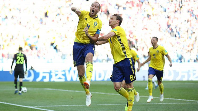 Zlatan Ibrahimovic saat membela Timnas Swedia. Copyright: © INDOSPORT