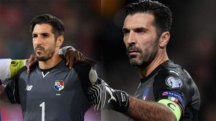 Jaime Penedo, kiper Panama yang miliki wajah sama dengan Gianluigi Buffon. Copyright: &copy; Getty Images