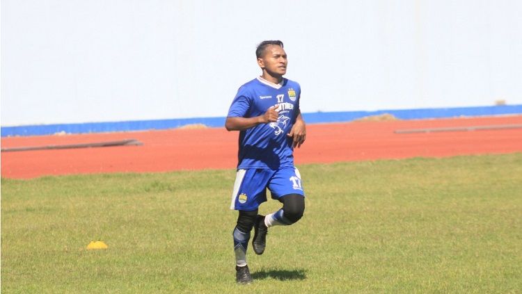 Rafid Chadafi Lestaluhu ketika sedang menjalani seleksi bersama Persib Bandung. Copyright: © Arif Rahman/INDOSPORT