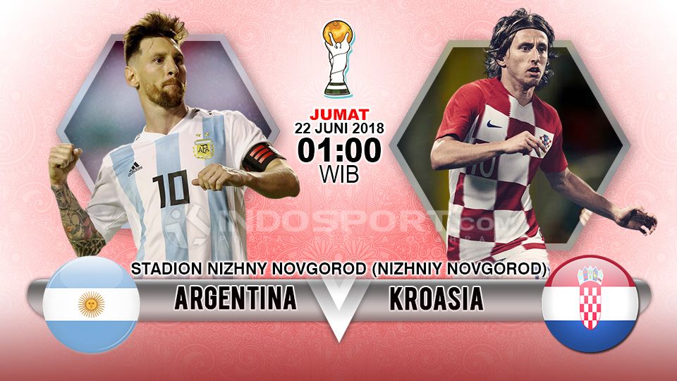 Argentina vs Kroasia Copyright: © Indosport.com