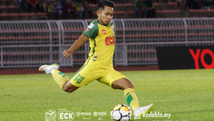 Andik Vermansah saat membela Kedah FA pada musim 2018. Copyright: © Kedah FA