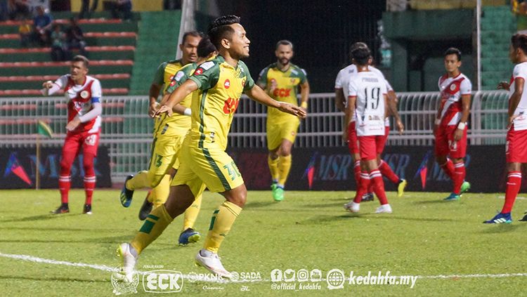 Andik Vermansah saat lakukan selebrasi Copyright: © Kedah FA