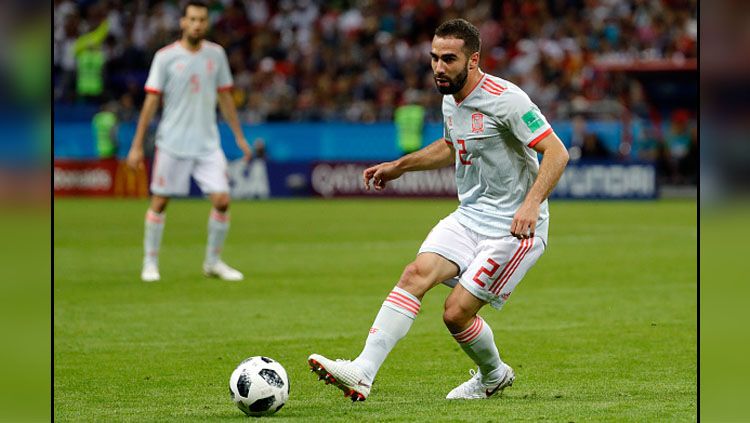 Dani Carvajal, bek sayap Timnas Spanyol. Copyright: © Getty Images