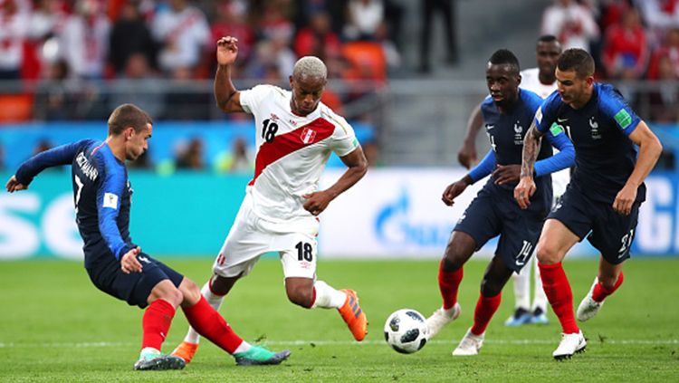 Prancis vs Peru di Piala Dunia 2018. Copyright: © Getty Images