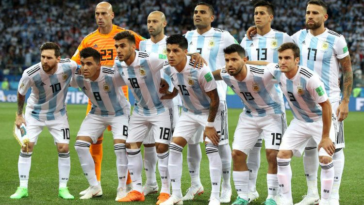 Skuat Tim Nasional Argentina di Piala Dunia 2018. Copyright: © Getty Images