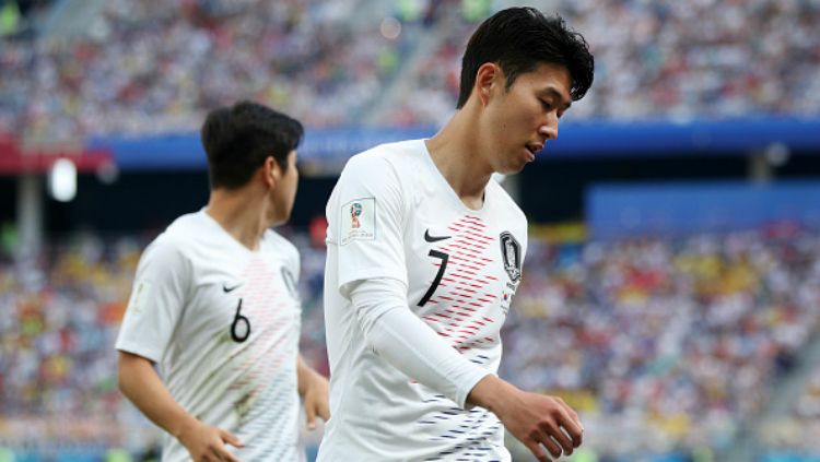 Son Heung-min, andalan Timnas Korea Selatan di Piala Dunia 2018. Copyright: © Getty Images
