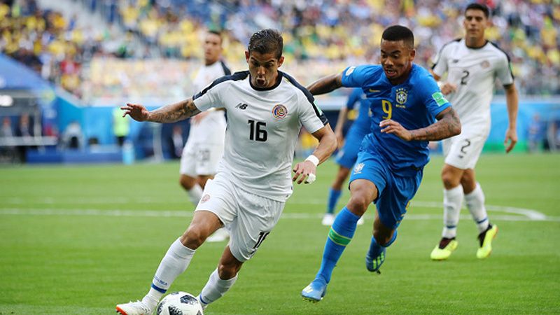 Gabriel Jesus saat laga Brasil vs Kosta Rika di Piala Dunia 2018 Copyright: © Getty Images